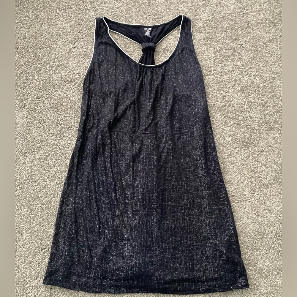 Black and Silver Sparkle ANA Tank Top